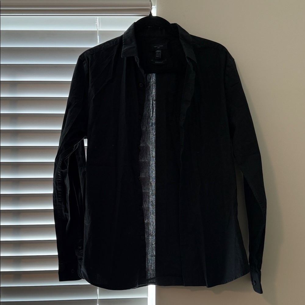 New Look Men's Black Shirt Jacket